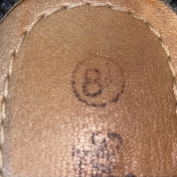 5/$25 Spice Island Sandals Womens 8 Strappy Slingback DarkBrown Leather - Picture 7 of 9
